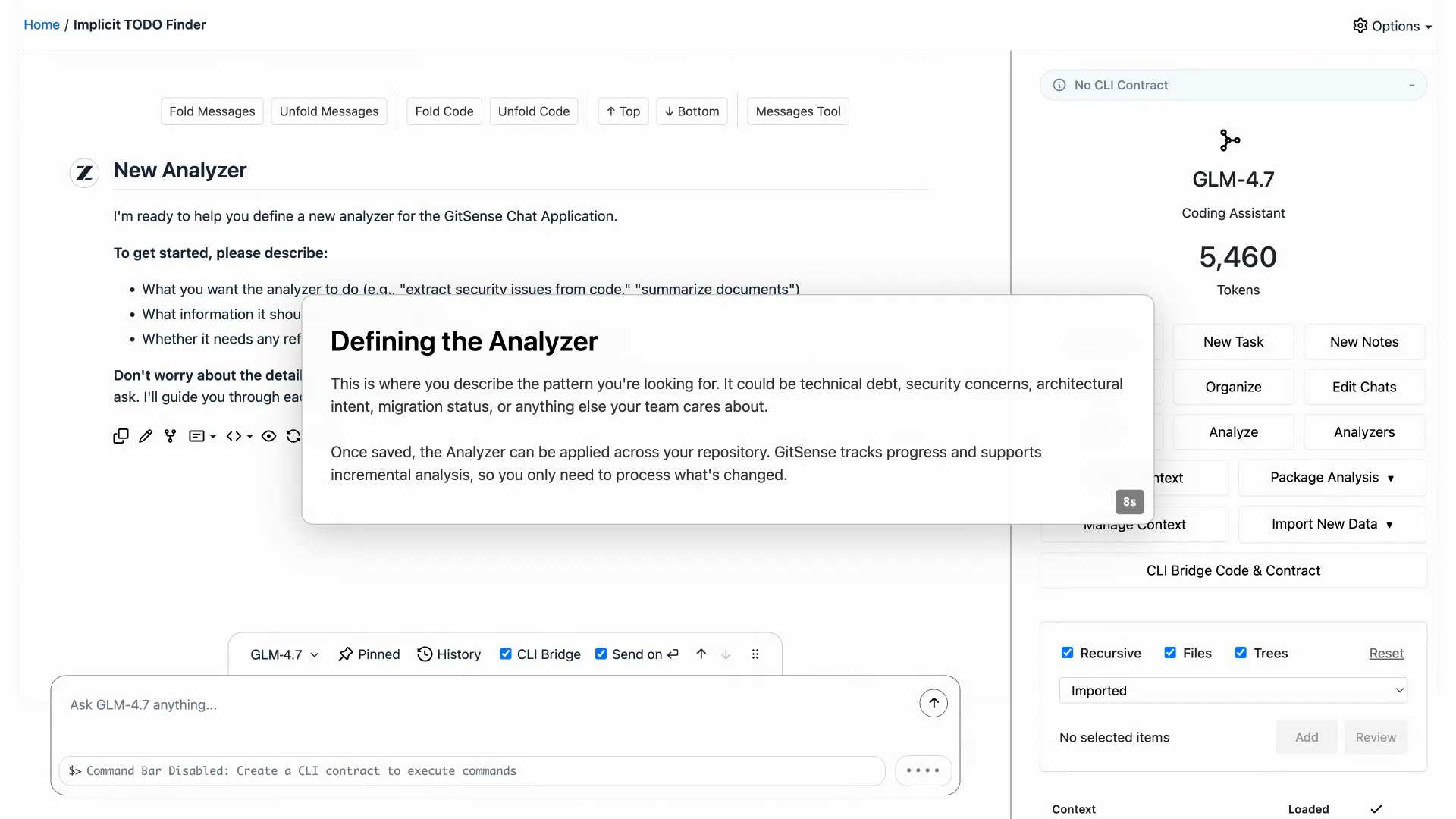 Create an Analyzer demo preview